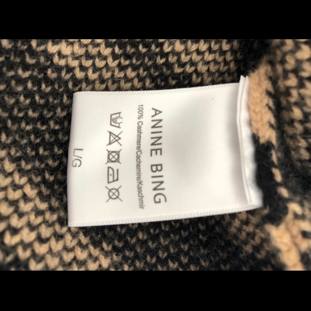 Anine Bing Cheyenne Cashmere Sweater Size L - Picture 3 of 8